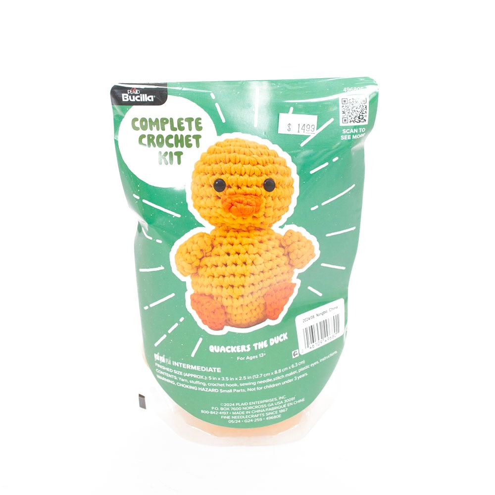 Ducks Spirit, Craft Supplies, Art & School, 5", Bucilla, Amigurumi Kit, Duck, 994797